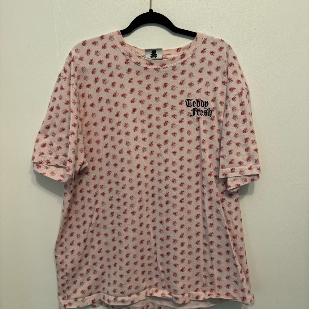 Teddy Fresh Flower Patterned Tee - image 1
